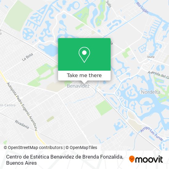 Mapa de Centro de Estética Benavidez de Brenda Fonzalida
