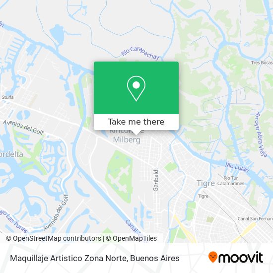 Maquillaje Artistico Zona Norte map