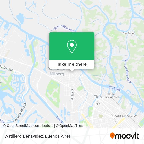Astillero Benavídez map