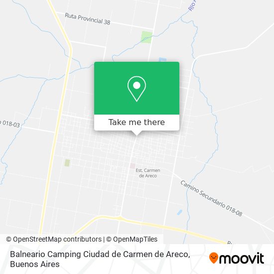 Mapa de Balneario Camping Ciudad de Carmen de Areco