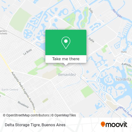 Mapa de Delta Storage Tigre