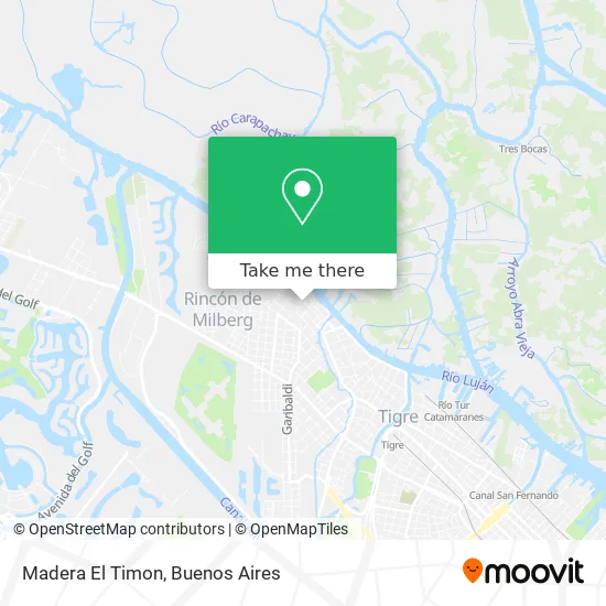 Madera El Timon map