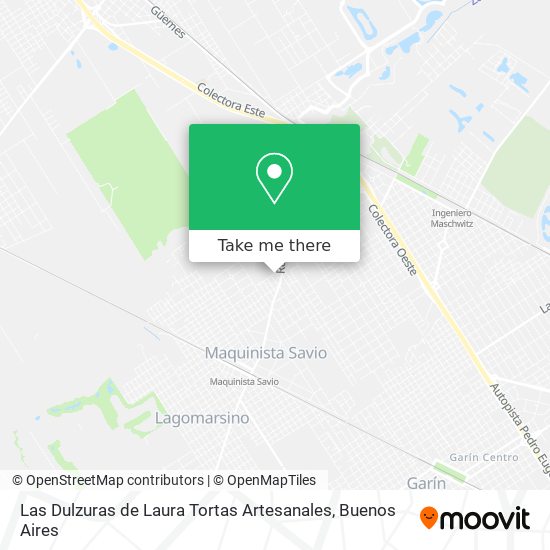 Las Dulzuras de Laura Tortas Artesanales map