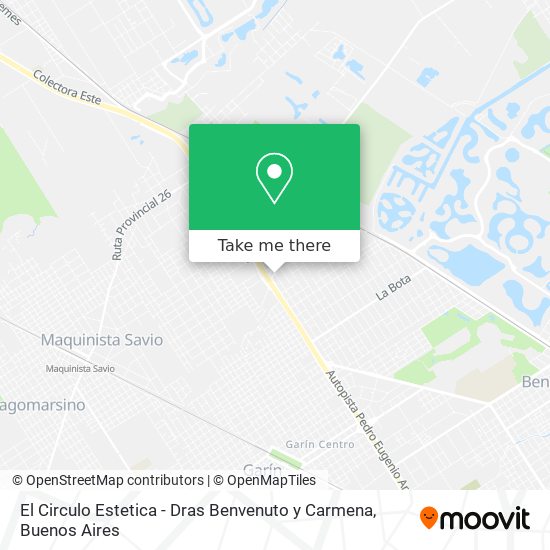Mapa de El Circulo Estetica - Dras Benvenuto y Carmena