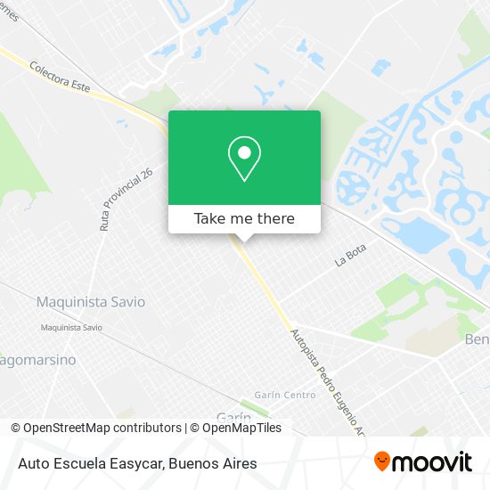 Mapa de Auto Escuela Easycar