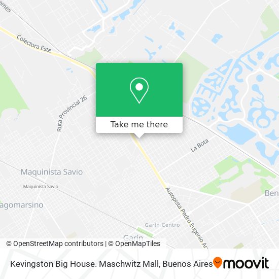 Mapa de Kevingston Big House. Maschwitz Mall
