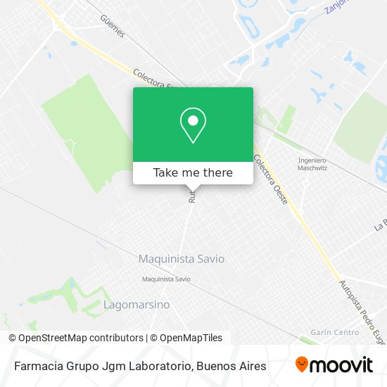 Mapa de Farmacia Grupo Jgm Laboratorio