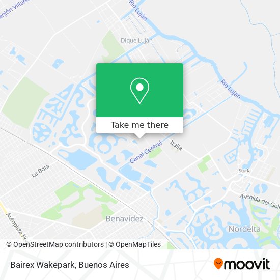 Mapa de Bairex Wakepark