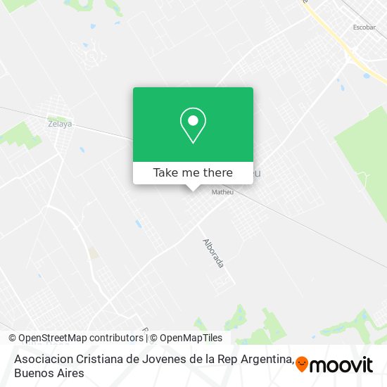 Asociacion Cristiana de Jovenes de la Rep Argentina map