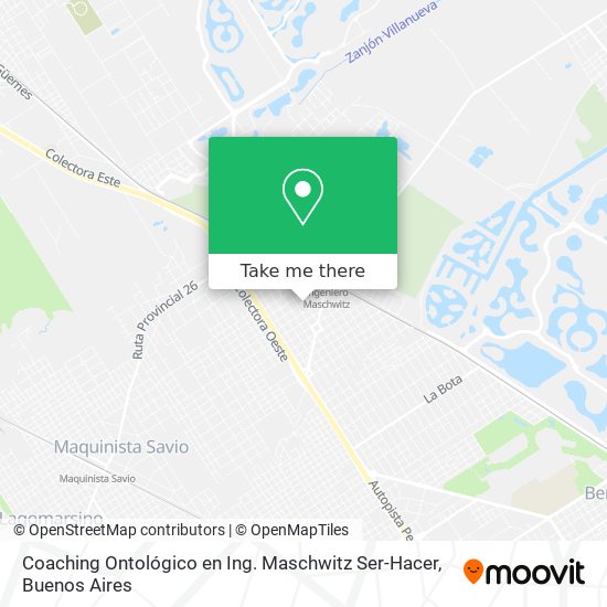 Coaching Ontológico en Ing. Maschwitz Ser-Hacer map