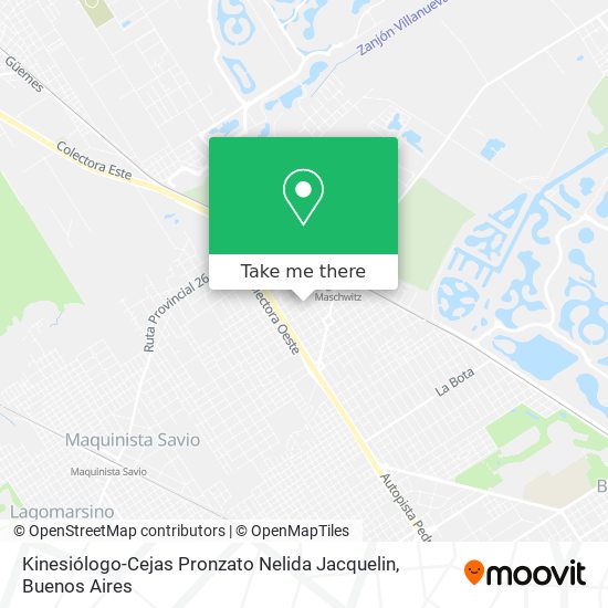 Kinesiólogo-Cejas Pronzato Nelida Jacquelin map