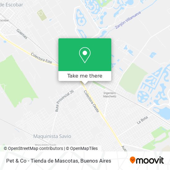 Mapa de Pet & Co - Tienda de Mascotas