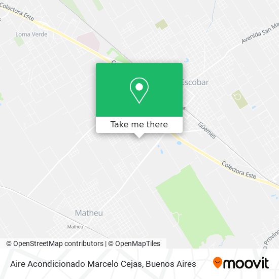 Aire Acondicionado Marcelo Cejas map