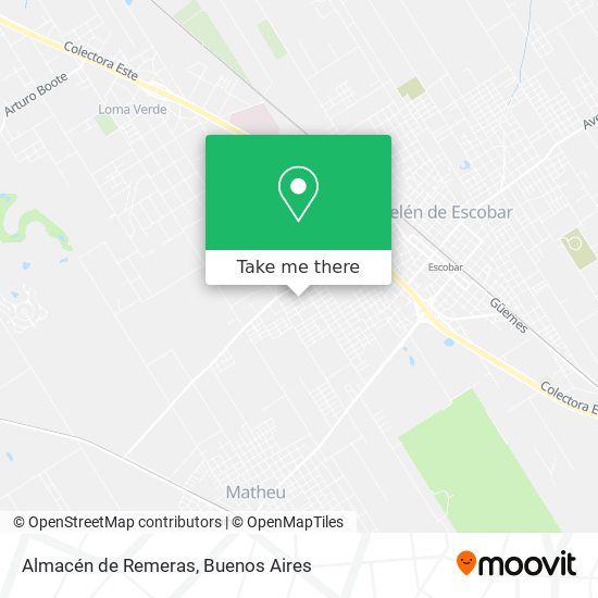 Almacén de Remeras map