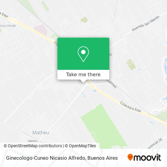 Ginecologo-Cuneo Nicasio Alfredo map