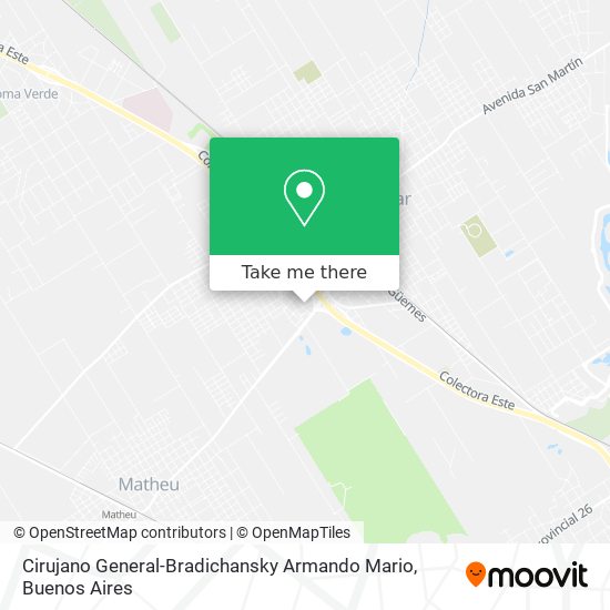 Cirujano General-Bradichansky Armando Mario map