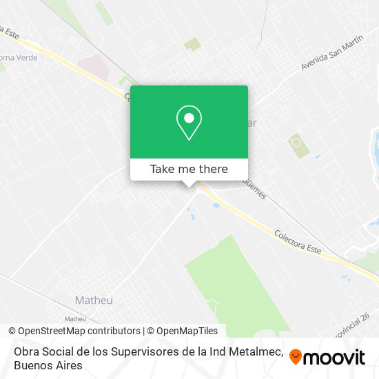 Obra Social de los Supervisores de la Ind Metalmec map