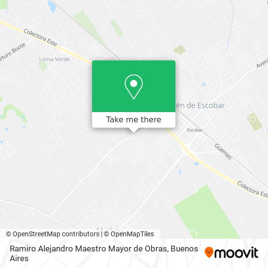Mapa de Ramiro Alejandro Maestro Mayor de Obras