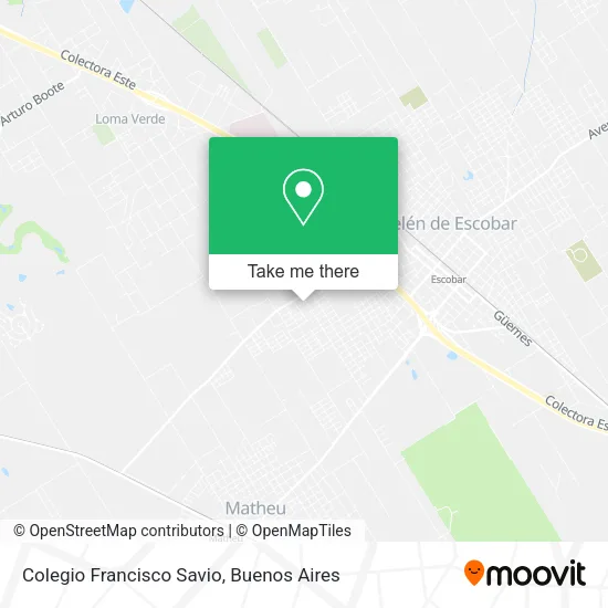 Mapa de Colegio Francisco Savio