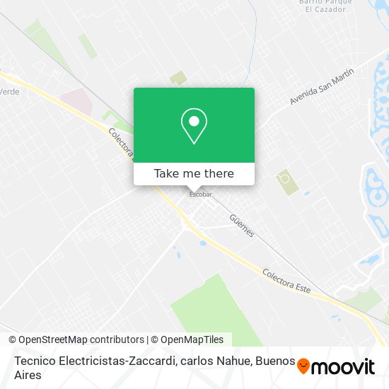 Mapa de Tecnico Electricistas-Zaccardi, carlos Nahue