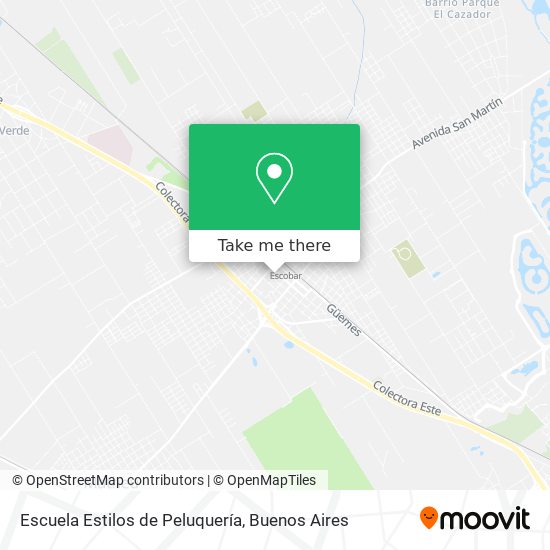 Mapa de Escuela Estilos de Peluquería