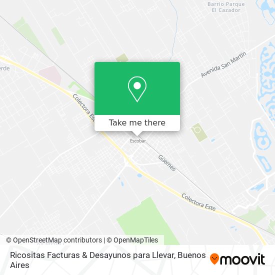 Ricositas Facturas & Desayunos para Llevar map