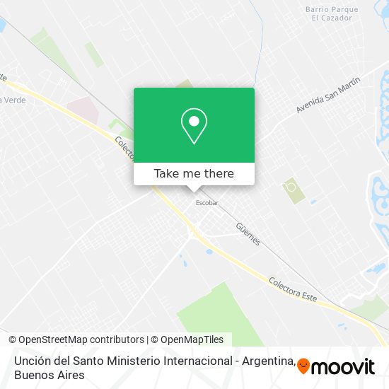 Unción del Santo Ministerio Internacional - Argentina map