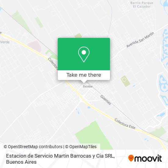 Estacion de Servicio Martin Barrocas y Cia SRL map