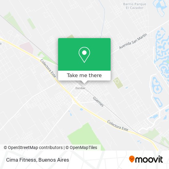 Cima Fitness map