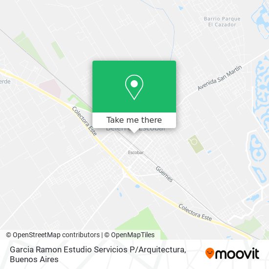 Mapa de Garcia Ramon Estudio Servicios P / Arquitectura