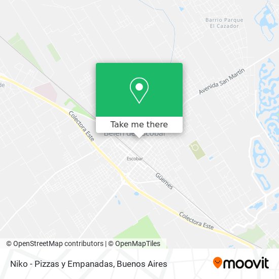 Niko - Pizzas y Empanadas map