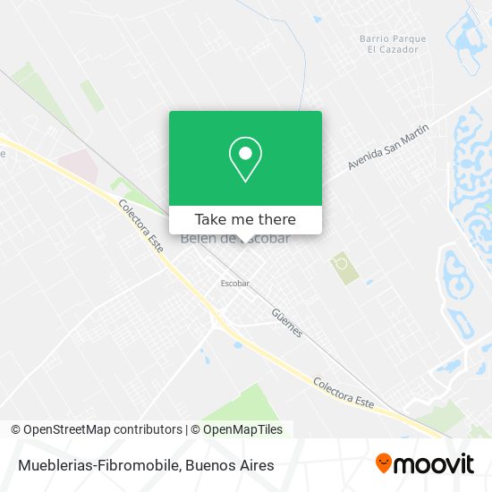 Mueblerias-Fibromobile map