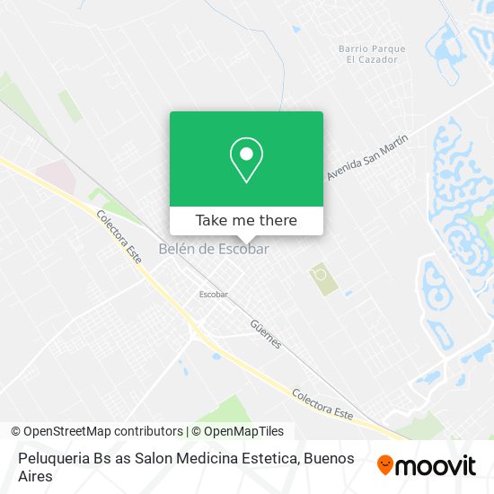 Mapa de Peluqueria Bs as Salon Medicina Estetica