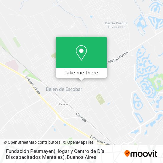 Fundación Peumayen(Hogar y Centro de Día Discapacitados Mentales) map