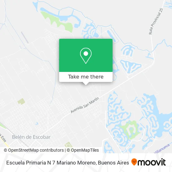 Mapa de Escuela Primaria N 7 Mariano Moreno
