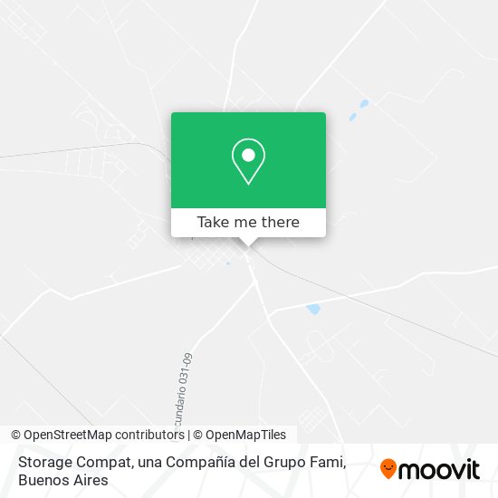 Mapa de Storage Compat, una Compañía del Grupo Fami