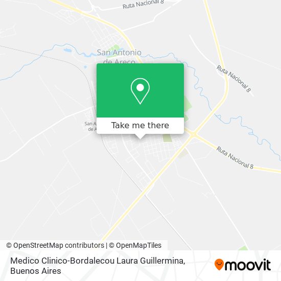 Medico Clinico-Bordalecou Laura Guillermina map