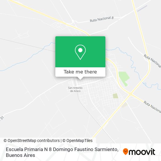 Mapa de Escuela Primaria N 8 Domingo Faustino Sarmiento