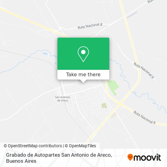 Grabado de Autopartes San Antonio de Areco map