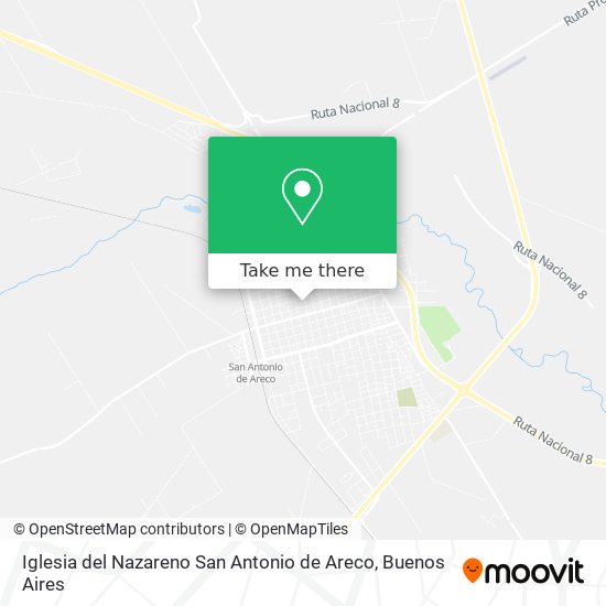 Mapa de Iglesia del Nazareno San Antonio de Areco