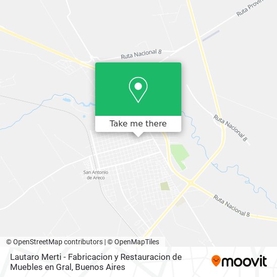 Lautaro Merti - Fabricacion y Restauracion de Muebles en Gral map