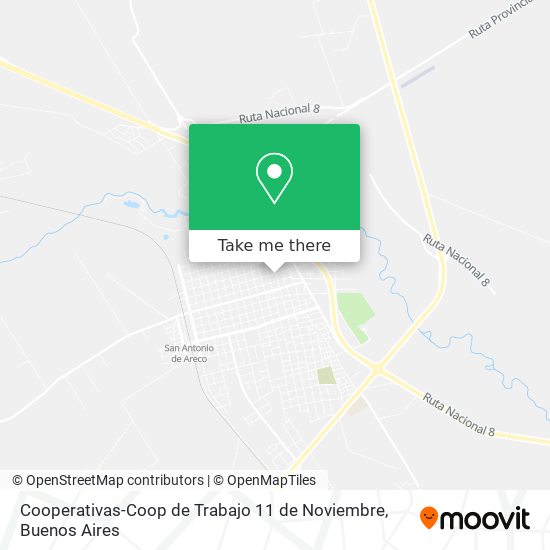 Cooperativas-Coop de Trabajo 11 de Noviembre map
