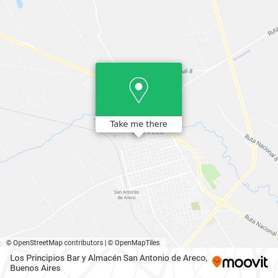Los Principios Bar y Almacén San Antonio de Areco map