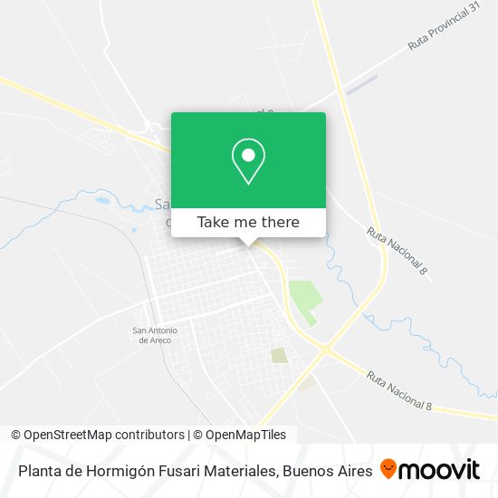 Planta de Hormigón Fusari Materiales map