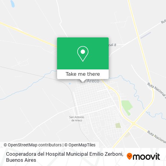 Mapa de Cooperadora del Hospital Municipal Emilio Zerboni