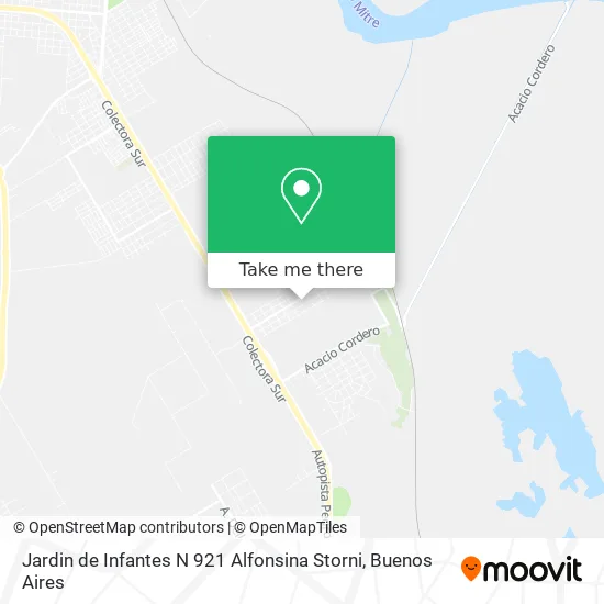 Mapa de Jardin de Infantes N 921 Alfonsina Storni