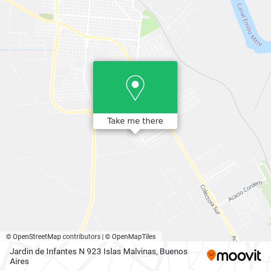 Jardin de Infantes N 923 Islas Malvinas map