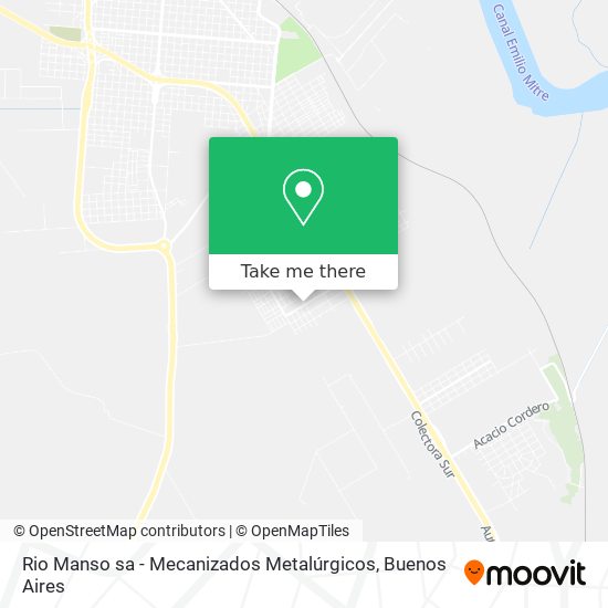 Mapa de Rio Manso sa - Mecanizados Metalúrgicos