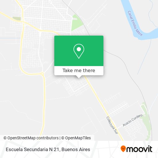 Escuela Secundaria N 21 map