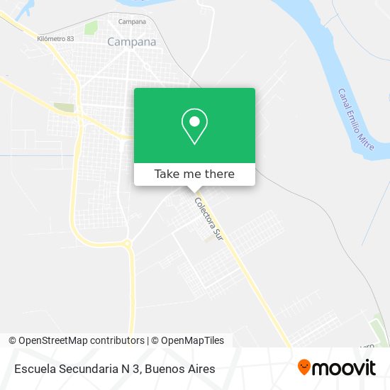 Escuela Secundaria N 3 map